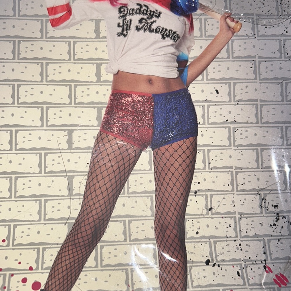Harley Quinn SHORTS plus FREE tattoo sticker - Picture 2 of 4